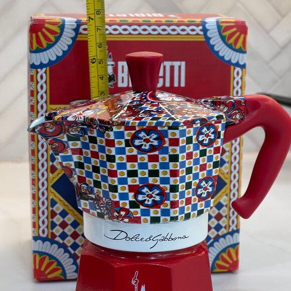 -SOLD-❌  Bialetti × Dolce & Gabbana Moka Express — “Carretto Siciliano” 3-Cup - Picture 12 of 12